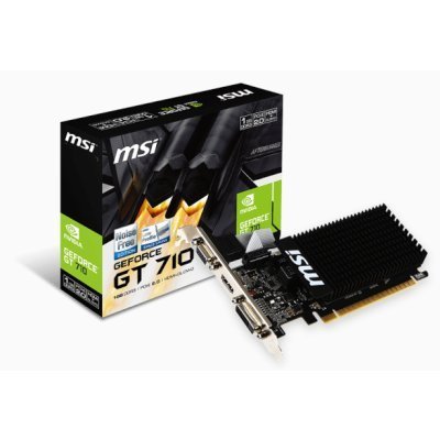    MSI GeForce GT 710 954Mhz PCI-E 2.0 1024Mb 1600Mhz 64 bit DVI HDMI HDCP Silent - #3