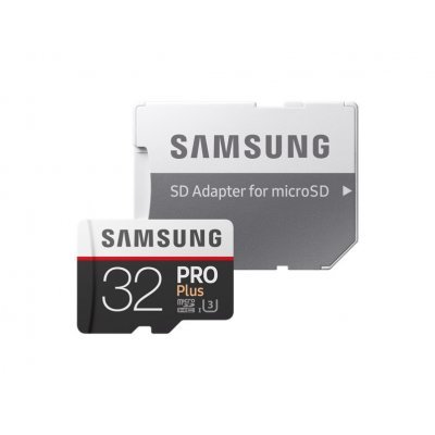    Samsung MicroSDHC 32GB PRO Plus v2 UHS-I U3 + SD Adapter (MB-MD32GA/RU) - #2