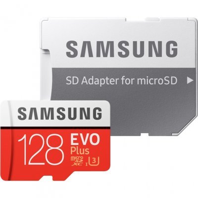    Samsung MicroSDXC 128GB EVO Plus v2 UHS-I U3 + SD Adapter MB-MC128GA - #1