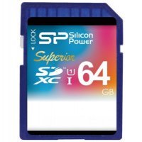   Silicon Power 64GB Superior SDXC Class 10 UHS-I 90 MB/s (SP064GBSDXCU1V10)