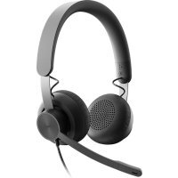   Logitech Headset Zone Wired UC Graphite (981-000875)