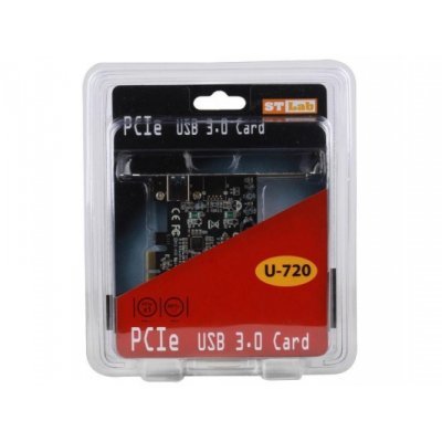   STLab U-750 USB 3.0 (3 ext + 1 int), PCI-E, retail