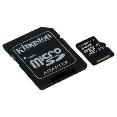    Kingston 64GB microSDXC Class 10 SDC10G2/64GB UHS-I