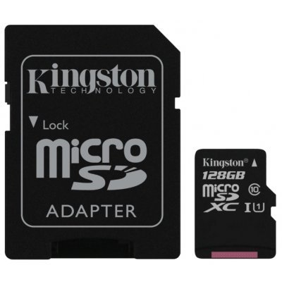    Kingston 128GB microSDXC Class 10 UHS-I (SDC10G2/128GB)