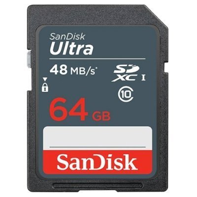    Sandisk Ultra 64GB SDXC Class 10 UHS-I 48MB/s