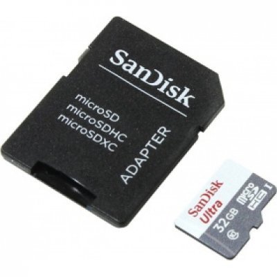    Sandisk 32Gb microSDHC Class 10 SDSQUNB-032G-GN3MA + adapter