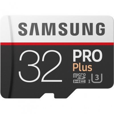    Samsung MicroSDHC 32GB PRO Plus v2 UHS-I U3 + SD Adapter (MB-MD32GA/RU)