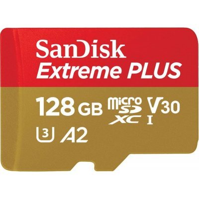    Sandisk 128GB microSDXC Class 10 UHS-I A2 C10 V30 U3 Extreme Plus (SD ) 170MB/s SDSQXBZ-128G-GN6MA