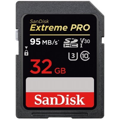    Sandisk 32GB SDHC Class 10 UHS-I U3 Extreme Pro 95MB/s