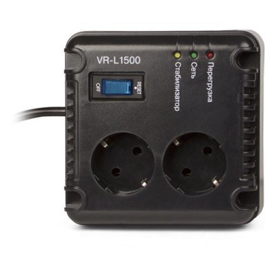    SVEN Stabilizer VR-L1500, Relay, 500W, 184-285v, SV-014889