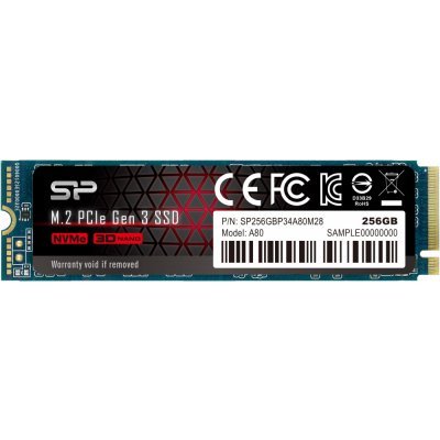   SSD Silicon Power 256GB A80, M.2 2280, PCI-E 3x4, [R/W - 3200/3000 MB/s]