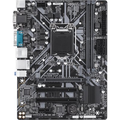     Gigabyte H310M S2P 2.0 Soc-1151v2 Intel H310C 2xDDR4 mATX AC`97 8ch(7.1) GbLAN+VGA+DVI+HDMI