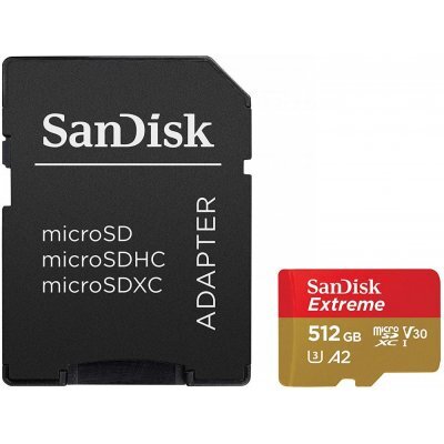    Sandisk microSD 512Gb Class10 Sandisk SDSQXA1-512G-GN6MA Extreme + adapter