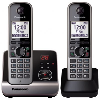 Радиотелефон Panasonic KX-TG6722RUB (KX-TG6722RUB) Радиотелефон Panasonic KX-TG6722RUB (KX-TG6722RUB)Радиотелефоны Panasonic<br>Р/телефон Panasonic KX-TG6722RUB (черный, 2 трубки, автоответчик)<br>
