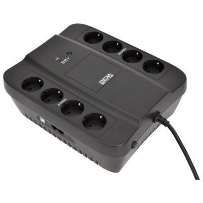 Источник бесперебойного питания Powercom Spider SPD-650U (688275) Источник бесперебойного питания Powercom Spider SPD-650U (688275)Источники бесперебойного питания Powercom<br>SPD-650U Spider 650VA/390W USB,AVR,RJ11,RJ45 (4+4 EURO output)<br>