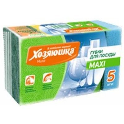 Губка для посуды Хозяюшка Мила 01002 (Мила 01002) Губка для посуды Хозяюшка Мила 01002 (Мила 01002)Губки для посуды Хозяюшка Мила<br>в упаковке 5 штук, широкая цветовая гамма, благодаря высококачественному пенополиуретану образуют большое количество пены.<br>