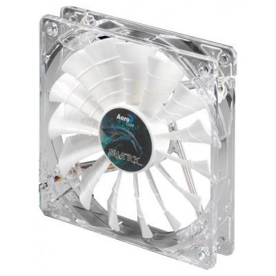 Система охлаждения Aerocool Shark Great White Edition (EN55505) (EN55505) Система охлаждения Aerocool Shark Great White Edition (EN55505) (EN55505)Системы охлаждения корпуса ПК Aerocool<br>12см белая подсветка 3+4 pin, 32.5 CFM, 800 RPM, 12.6 dBA<br>