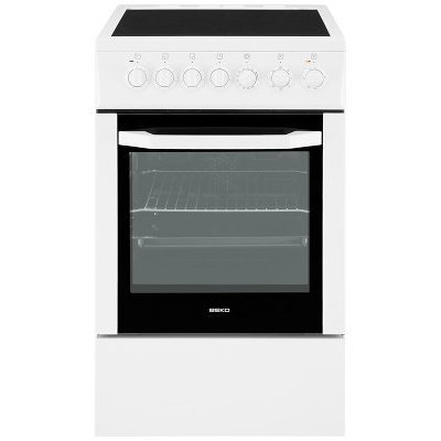 Электрическая плита Beko CSE57101GW (CSE57101GW) Электрическая плита Beko CSE57101GW (CSE57101GW)Электрические плиты Beko<br>50x60x85,поверхность: стеклокерамика, электрическая духовка,гриль, цвет: белый<br>
