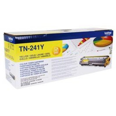 Тонер-картридж Brother TN-241Y (TN241Y) Тонер-картридж Brother TN-241Y (TN241Y)Тонер-картриджи для лазерных аппаратов Brother<br>(1400 стр.) HL3140/3170<br>