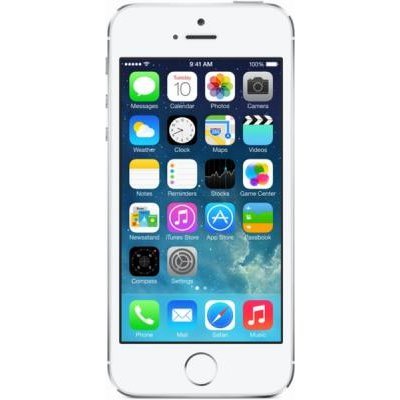 Смартфон Apple iPhone 5S 16Gb серебристый (ME433RU/A) Смартфон Apple iPhone 5S 16Gb серебристый (ME433RU/A)Смартфоны Apple<br>смартфон на платформе iOS<br>сенсорный экран мультитач (емкостный)<br>диагональ экрана 4, разрешение 640x1136<br>камера 8 МП, светодиодная вспышка, автофокус<br>память 16 Гб, без слота для карт памяти<br>поддержка Bluetooth, Wi-Fi, 3G, LTE, GPS, ГЛОНАСС<br>вес 112 г, ШxВxТ 58.60x123.80x7.60 мм, акк. 1560 ...<br>