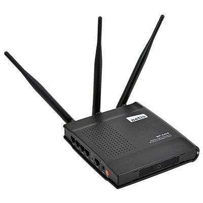 Wi-Fi роутер Netis WF-2409 (WF2409) Wi-Fi роутер Netis WF-2409 (WF2409)Wi-Fi роутеры Netis<br>Wi-Fi-точка доступа (роутер)<br>стандарт Wi-Fi: 802.11n<br>макс. скорость беспроводного соединения: 300 Мбит/с<br>коммутатор 4xLAN<br>поддержка VPN<br>скорость портов 100 Мбит/сек<br>защита информации: WEP, WPA, WPA2<br>