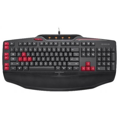 Клавиатура Logitech Gaming G103 (G-package) (920-005059) Клавиатура Logitech Gaming G103 (G-package) (920-005059)Клавиатуры Logitech<br>проводная клавиатура<br>интерфейс USB<br>для настольного компьютера<br>игровая конструкция<br>клавиш: 111, дополнительных: 7<br>