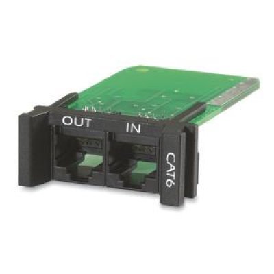 Модуль для ИБП APC PNETR6 (PNETR6) Модуль для ИБП APC PNETR6 (PNETR6)Модули для ИБП APC<br>управляемый блок распределения питания, который защищает порт передачи данных Ethernet от опасных кратковременных скачков напряжения REPLACEABLE, RACKMOUNT, 1U, CAT 6 NETWORK SURGE PROTECTION MODULE<br>
