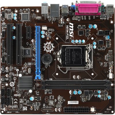 Материнская плата ПК MSI H81M-P32L (H81M-P32L) Материнская плата ПК MSI H81M-P32L (H81M-P32L)Материнские платы ПК MSI<br>Socket-1150 Intel H81 DDR3 mATX AC`97 8ch(7.1) GbLAN SATA3 VGA+COM+LPT PCI<br>