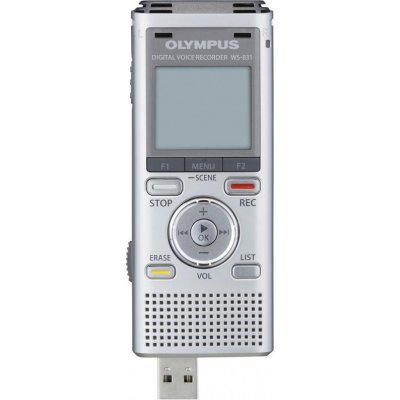 Цифровой диктофон Olympus WS-831 2Gb Silver (WS-831) Цифровой диктофон Olympus WS-831 2Gb Silver (WS-831)Цифровые диктофоны Olympus<br>Диктофон Olympus WS-831 2GB разработан для активных пользователей, которым нужно записывать мысли на ходу. Этот компактный диктофон поместится в любой карман и легко заменит карандаш и бумагу. Оснащенный лучшими технологиями Olympus, данная модель демонстрирует отличное соотношение цена/ ...<br>