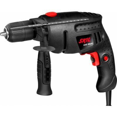 Дрель Skil ударная 6280LA БЗП 550Вт (F0156280LA) Дрель Skil ударная 6280LA БЗП 550Вт (F0156280LA)Дрели Skil<br>Ударная дрель Skil 6280 LA F0156280LA (БЗП) предназначена для сверления отверстий в бетоне, кирпиче, древесине, металле. Модель оснащена двумя рабочими режимами: ударный и безударный. Скорость вращения и количество ударов в минуту регулируется усилием нажатия на клавишу «Пуск», что очень удобно. С п ...<br>