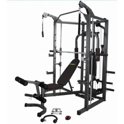 Силовой тренажер HouseFit HG-2226 (HG-2226) Силовой тренажер HouseFit HG-2226 (HG-2226)Силовые тренажеры HouseFit<br>Мультистанция HouseFit HG-2226 - полноценный атлетический зал при минимуме занимаемого места.<br>Тренажер будет служить Вам долго, так как имеет угольное покрытие, сохраняющее первоначальный вид тренажёра после интенсивных и длительных тренировок, сверхпрочную устойчивую стальную конструкцию рамы профе ...<br>