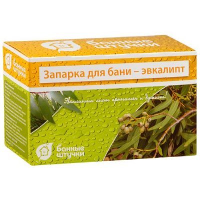 Набор банных принадлежностей Банные штучки 30017 д/бани Листья эвкалипта,20 ф-пак. (30017) Набор банных принадлежностей Банные штучки 30017 д/бани Листья эвкалипта,20 ф-пак. (30017)Наборы банных принадлежностей Банные штучки<br>Запарка для бани «Листья эвкалипта» – это уникальный сбор на основе листьев эвкалипта, а также отличный аксессуар для бани. В 20 фильтр-пакетиках сохранены все полезные свойства листьев эвкалипта, которые позволят вам долгое время наслаждаться их чистейшим ароматом и успокаивающим воздействием. Кром ...<br>
