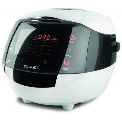 Мультиварка Scarlett SC-MC410S07 (SC-MC410S07) Мультиварка Scarlett SC-MC410S07 (SC-MC410S07)Мультиварки Scarlett<br>мультиварка<br> 3D нагрев<br> керамическое покрытие чаши<br> мощность 975 Вт<br> объем 4 л<br> электронное управление<br> поддержание тепла<br> отложенный старт<br>