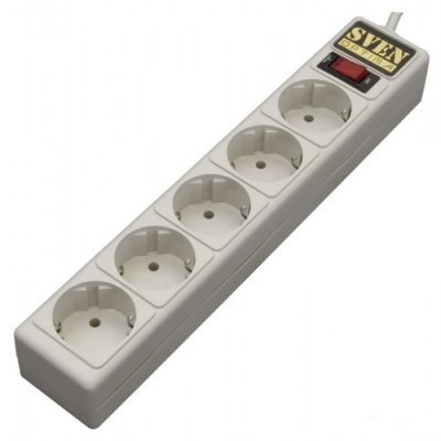 Сетевой фильтр SVEN SV-012564 (SV-012564) Сетевой фильтр SVEN SV-012564 (SV-012564)Сетевые фильтры SVEN<br>3 м (5 розеток) серый, цветная коробка<br>