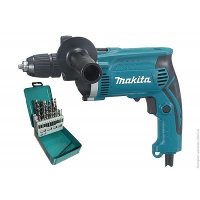 Дрель Makita HP1631KX2 (HP1631KX2) Дрель Makita HP1631KX2 (HP1631KX2)Дрели Makita<br>Дрель ударная Makita HP1631KX2 БЗП 710W кейс<br>