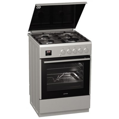 Газовая плита Gorenje GI 632 E35XKB (GI632E35XKB) Газовая плита Gorenje GI 632 E35XKB (GI632E35XKB)Газовые плиты Gorenje<br>плита газовые конфорки газовая духовка панель из нержавейки ШхГхВ: 60x60x85 см гриль газовый механическое управление дисплей<br>