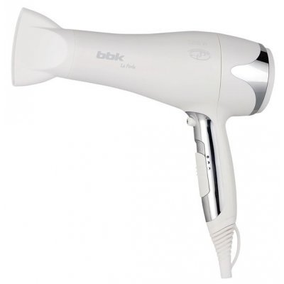 Фен BBK BHD3223i белый металлик (BHD3223i белый металлик) Фен BBK BHD3223i белый металлик (BHD3223i белый металлик)Фены BBK<br>обычный фен мощность 2200 Вт режимов нагрева: 3 скоростей: 2 ионизация<br>