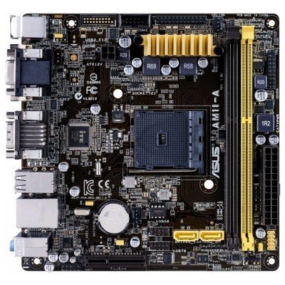 Материнская плата ПК ASUS AM1I-A (90MB0IA0-M0EAY1) Материнская плата ПК ASUS AM1I-A (90MB0IA0-M0EAY1)Материнские платы ПК ASUS<br>Мат. плата ASUS AM1I-A <SAM1, 2*DDR3, PCI-E4x, SVGA, DVI, HDMI, SATA, GB Lan, mini-ITX, Retail><br>
