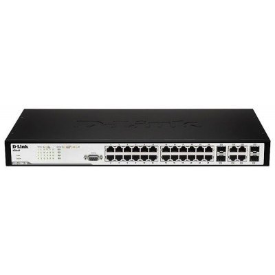 Коммутатор D-Link DES-3200-28F/C1A (DES-3200-28F/C1A) Коммутатор D-Link DES-3200-28F/C1A (DES-3200-28F/C1A)Коммутаторы D-Link<br>24-Port 100Mbps SFP open slots + 4 Combo 1000BASE-T/SFP L2 Management Switch<br>