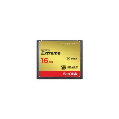 Карта памяти Sandisk Extreme 16Gb Compact Flash 120Mb/s (SDCFXS-016G-X46) (SDCFXS-016G-X46) sandisk sdsqxne 016g gn6ma extreme 16gb class 10 с адаптером
