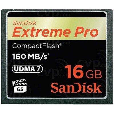 Карта памяти Sandisk Extreme Pro 16Gb Compact Flash 160Mb/s (SDCFXPS-016G-X46) sandisk sdsqxne 016g gn6ma extreme 16gb class 10 с адаптером
