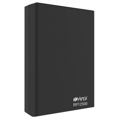 Внешний аккумулятор для портативных устройств HIPER RP12500 черный (RP12500 Black) Внешний аккумулятор для портативных устройств HIPER RP12500 черный (RP12500 Black)Внешние аккумуляторы для портативных устройств HIPER<br>HIPER Power Bank RP12500 Мобильный аккумулятор 12500mAh, черный, microUSB<br>
