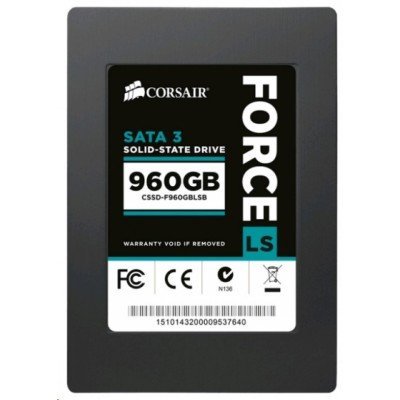 Накопитель SSD Corsair CSSD-F960GBLSB 960Gb (CSSD-F960GBLSB) Накопитель SSD Corsair CSSD-F960GBLSB 960Gb (CSSD-F960GBLSB)Накопители SSD Corsair<br>Накопитель SSD Corsair SATA III 960Gb CSSD-F960GBLSB Force LS 2.5<br>