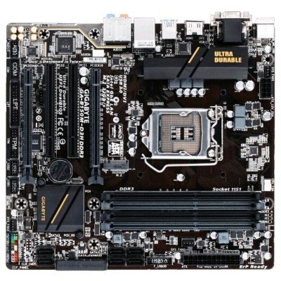 Материнская плата ПК Gigabyte GA-B150M-D3H DDR3 (rev. 1.0) (GA-B150M-D3H DDR3) Материнская плата ПК Gigabyte GA-B150M-D3H DDR3 (rev. 1.0) (GA-B150M-D3H DDR3)Материнские платы ПК Gigabyte<br>Материнская плата Gigabyte GA-B150M-D3H DDR3 LGA 1151 Intel B150 4xDDR3 mATX AC`97 8ch(7.1) GbLAN+VGA+DVI+HDMI<br>