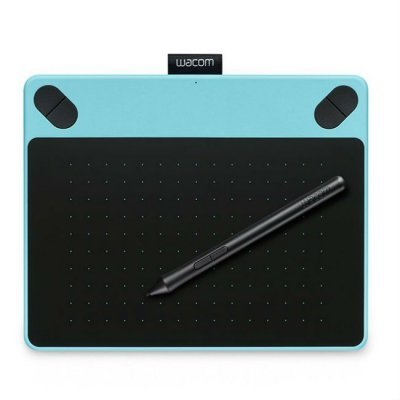 Графический планшет Wacom Intuos Comic Blue PT S мятно-голубой (CTH-490CB-N) (CTH-490CB-N) графический планшет wacom intuos comic blue p