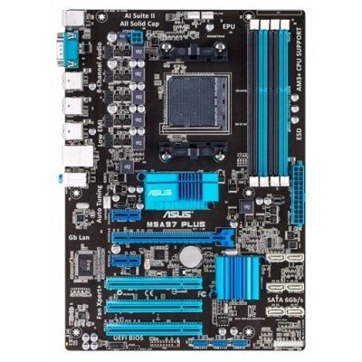 Материнская плата ПК ASUS M5A97 PLUS (90MB0LG0-M0EAY0) Материнская плата ПК ASUS M5A97 PLUS (90MB0LG0-M0EAY0)Материнские платы ПК ASUS<br>Мат. плата ASUS M5A97 PLUS <SAM3+, AMD 970, 4*DDR3, 1xPCI-E x16, 2xPCI-E x1, 3xPCI, SATA3, COM, ATX,<br>