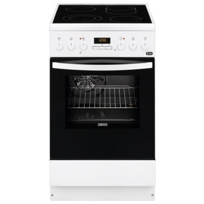 Электрическая плита Zanussi ZCV9553G1W (ZCV9553G1W) Электрическая плита Zanussi ZCV9553G1W (ZCV9553G1W)Электрические плиты Zanussi<br>плита<br>стеклокерамическая рабочая поверхность<br>4 электрические конфорки<br>электродуховка, 60 л<br>ШхГхВ: 50x60x85 см<br>гриль электрический<br>механическое управление<br>дисплей<br>