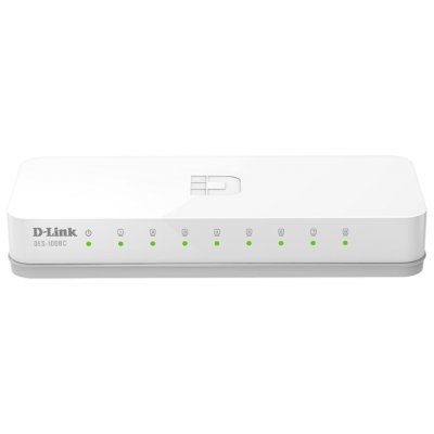 Коммутатор D-Link DES-1008C (DES-1008C/A1A) Коммутатор D-Link DES-1008C (DES-1008C/A1A)Коммутаторы D-Link<br>D-Link DES-1008C/A1A, Small case 8-port UTP 10/100Mbps Auto-sensing, Stand-alone, Unmanaged, Palm-top Fast Ethernet Switch<br>