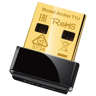 Адаптер Wi-Fi TP-link Archer T1U (Archer T1U) Адаптер Wi-Fi TP-link Archer T1U (Archer T1U)Адаптеры Wi-Fi TP-link<br>Беспроводной Nano USB-адаптер<br>Wi-Fi-адаптер<br>стандарт Wi-Fi: 802.11a/b/g/n/ac<br>макс. скорость: 433 Мбит/с<br>подключение через USB 2.0<br>