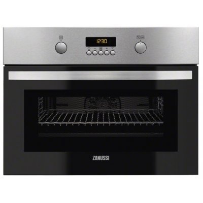 Электрический духовой шкаф Zanussi ZKC54451XA (ZKC54451XA) Электрический духовой шкаф Zanussi ZKC54451XA (ZKC54451XA)Электрические духовые шкафы Zanussi<br>электрическая независимая духовка<br>45.5 х 59.4 x 56.7 см<br>функция СВЧ<br>утапливаемые переключатели<br>класс A по энергопотреблению<br>дисплей<br>конвекция<br>гриль<br>
